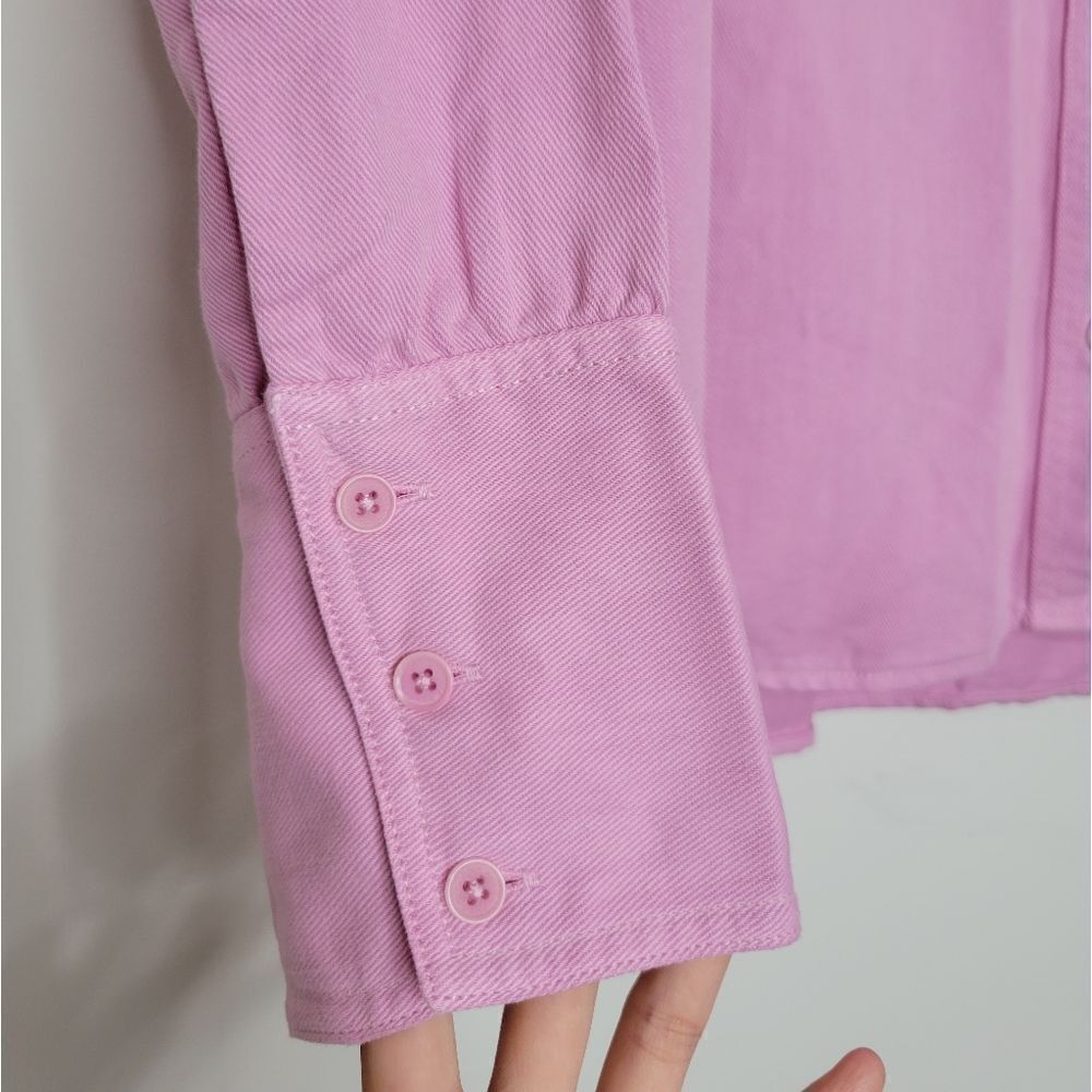 J Crew Point Sur Puff Sleeve Button Front Top - Picture 10 of 11